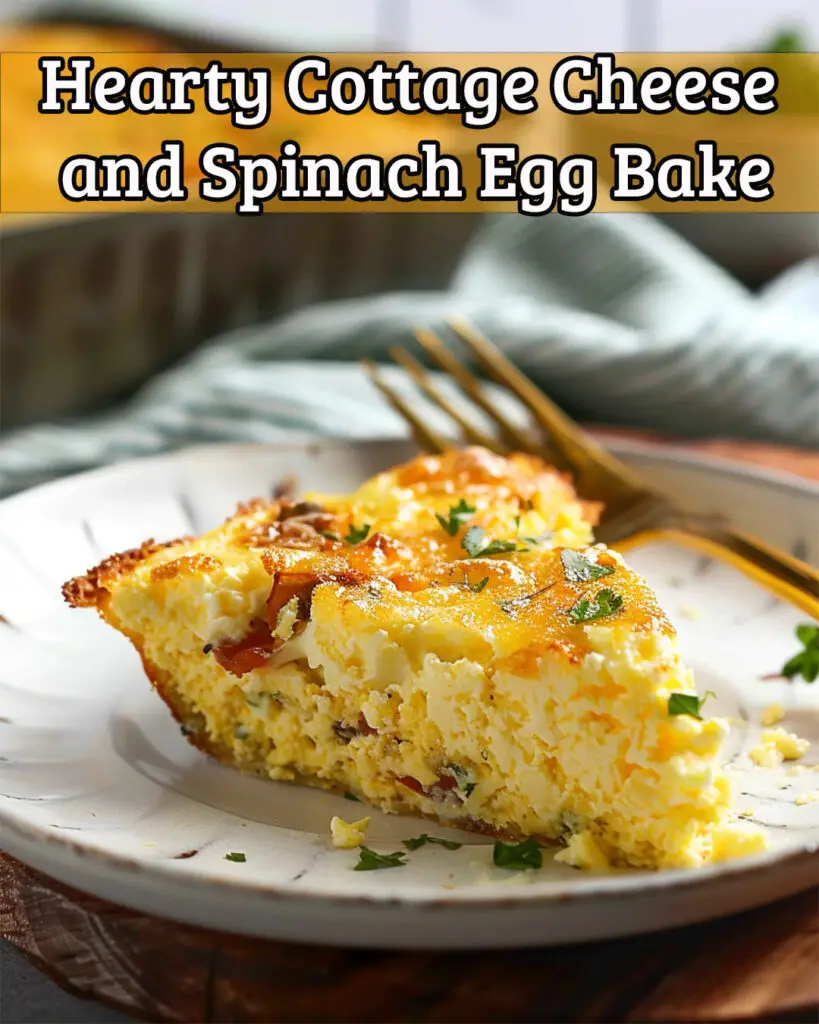 Hearty Cottage Cheese and Spinach Egg Bake – Perfect Obtain